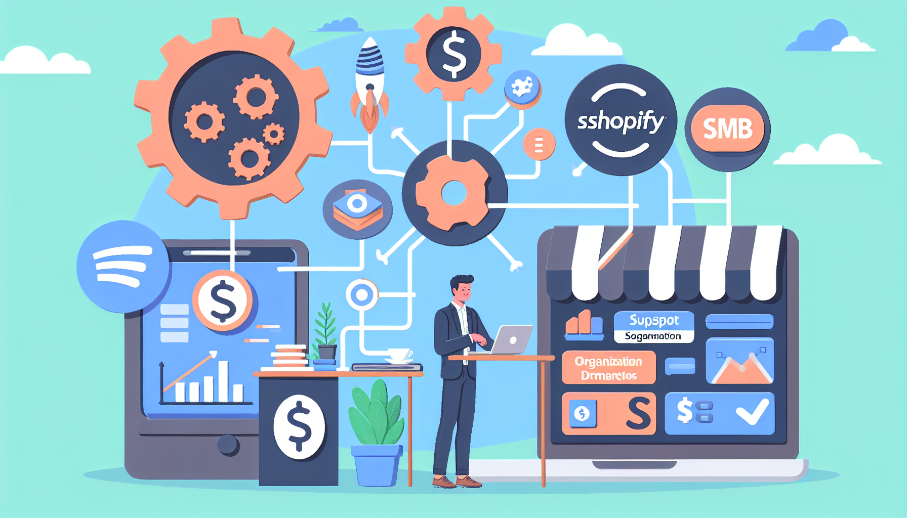 HubSpot ו-Shopify פונים לשוק הארגוני, אך גם ממשיכים לפתח את פתרונות SMB